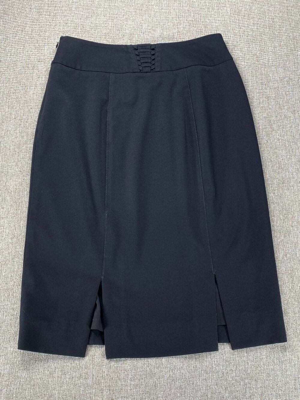 White House Black Market Pencil Skirt Women's 2 Black Office Casual - Picture 8 of 12